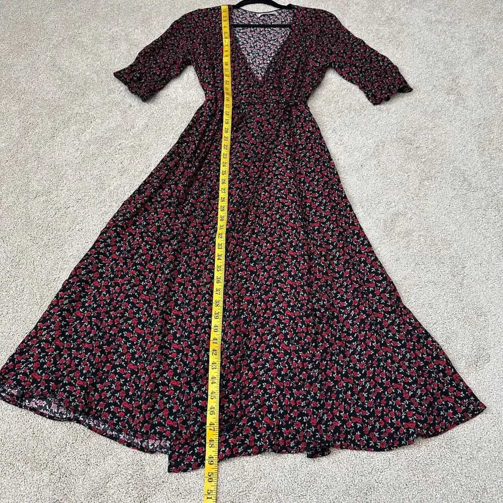 Reformation Judith Wrap Dress in Mabel Floral Print Size L/XL - Picture 7 of 8